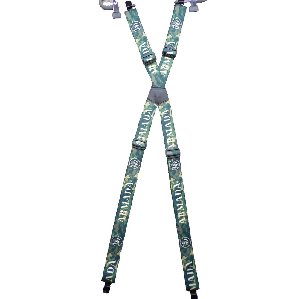 Armada SKIS CAMO Stage Style Suspenders With Rarer Pattern EUC